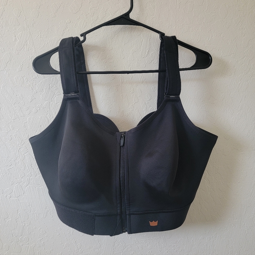 Shefit Black Medium Impact Sports Bra 4 Luxe